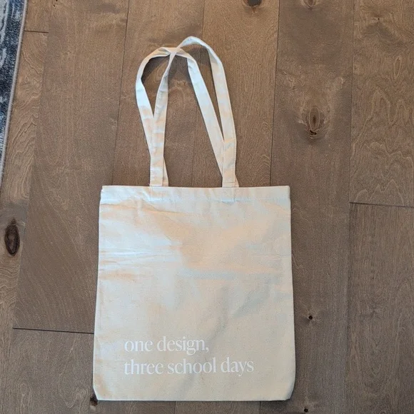 Marcella Beige Canvas Tote Bag - Picture 2 of 2